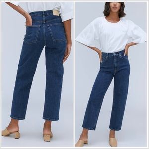 EVERLANE Rigid The Way-High Jean Worn-In Blue Size 31 long